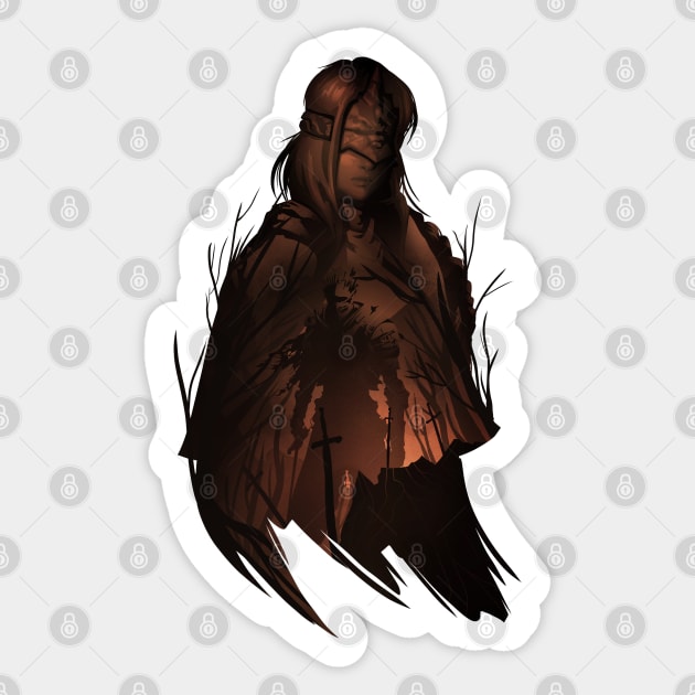 Ashen One Dark Sticker by whydesign